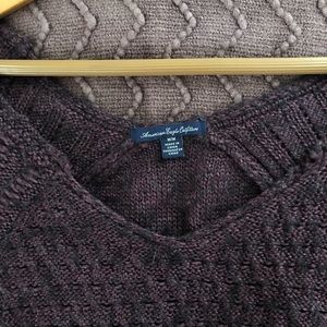 Deep Purple AE Off Shoulder Sweater